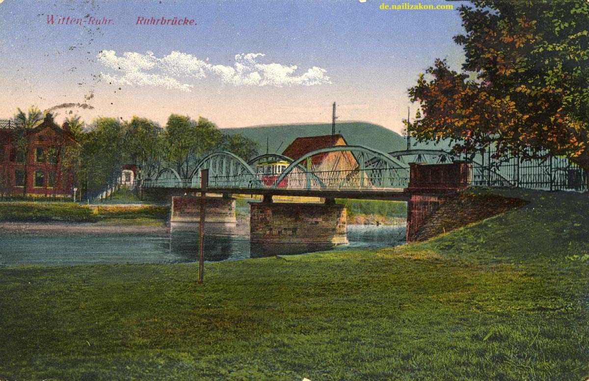 Witten. Ruhrbrücke, 1918
