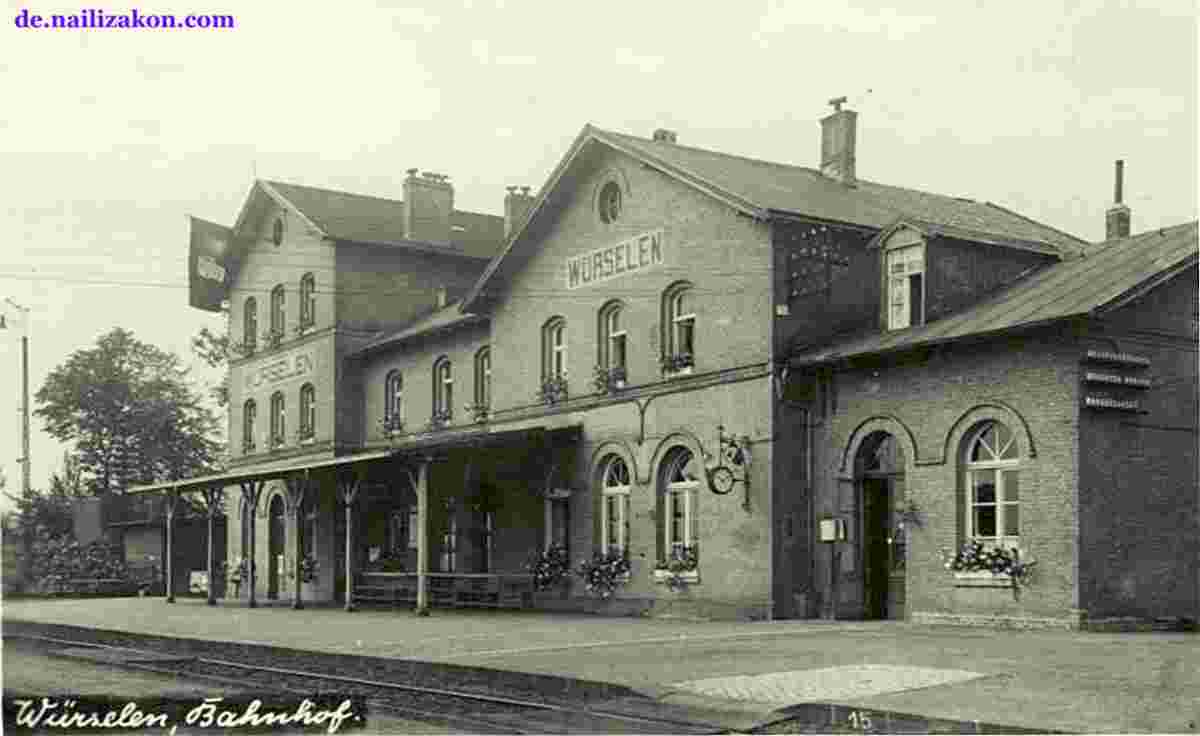 Würselen. Bahnhof, 1940
