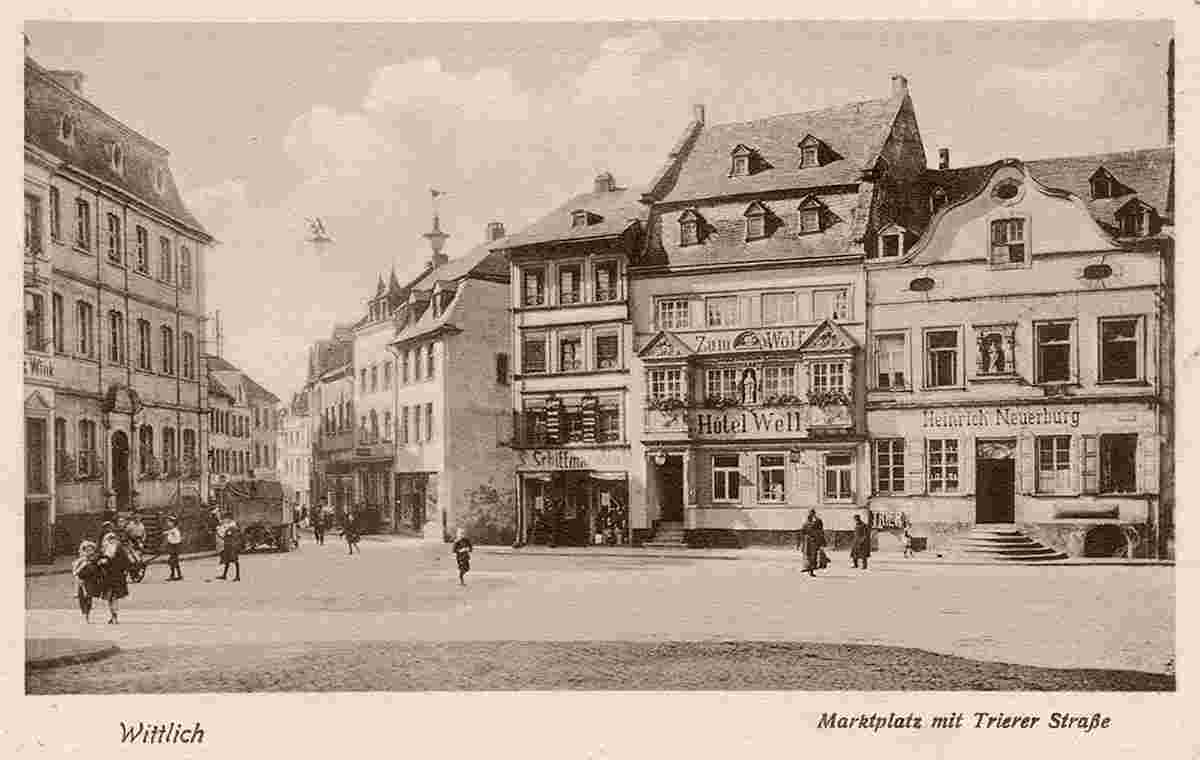 Wittlich. Marktplatz mit Trierer Straße