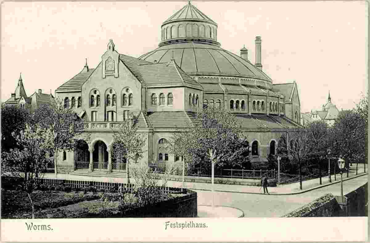 Worms. Festhalle (Festspielhaus), um 1917