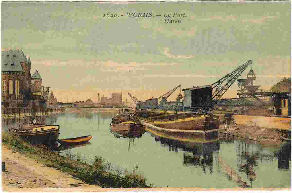 Worms. Rheinhafen, 1920