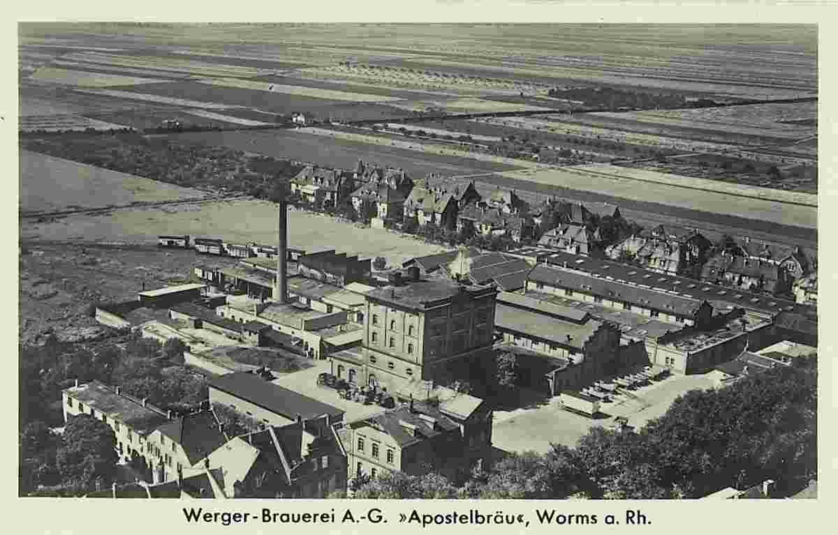 Worms. Werger-Brauerei 'Apostelbräu'