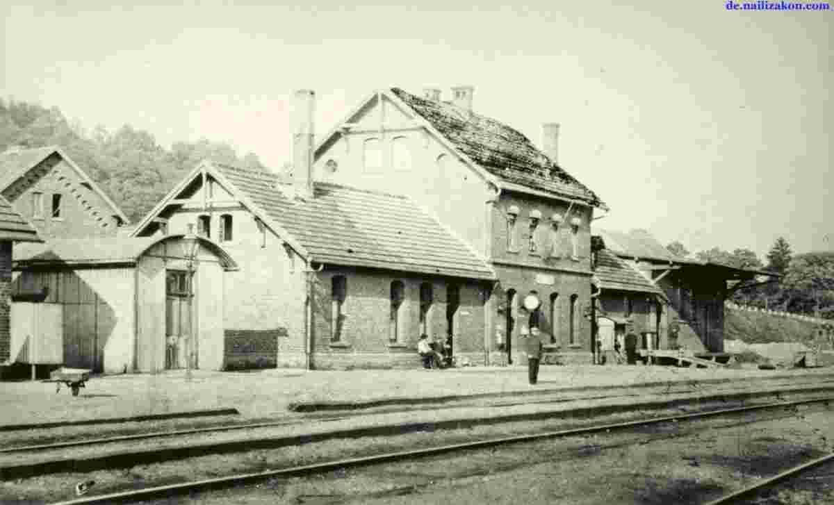 Wadern. Bahnhof, um 1900