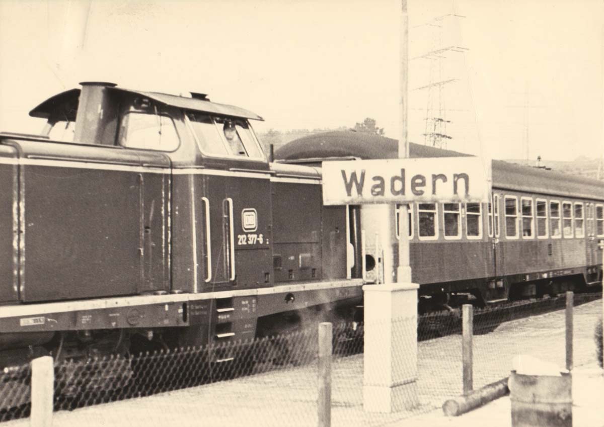Letzter planmäßiger Zug vom Bahnhof Wadern