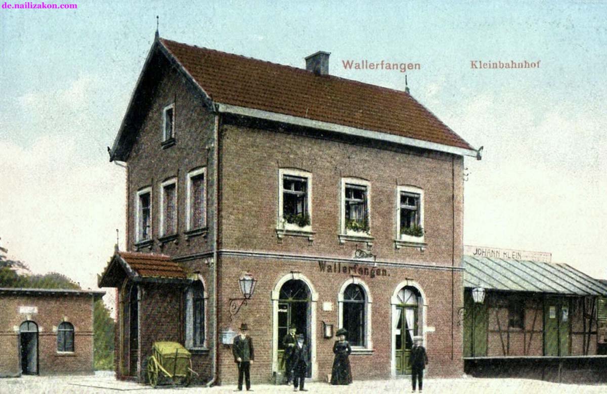 Wallerfangen. Kleinbahnhof, 1910