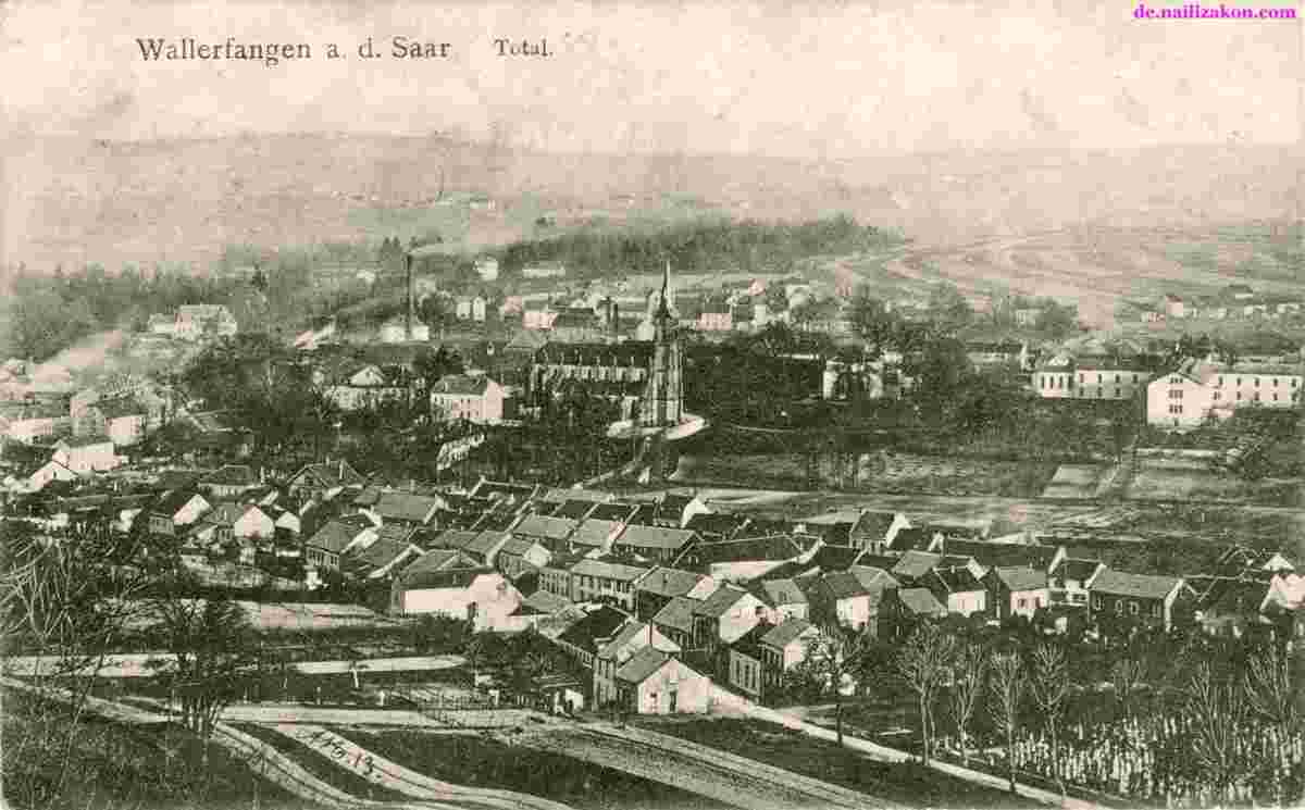 Panorama von Wallerfangen, 1918