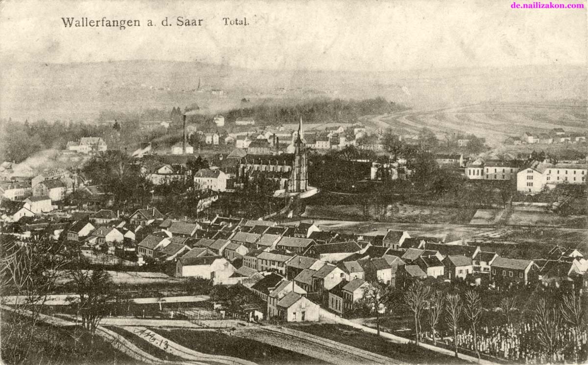 Panorama von Wallerfangen, 1918