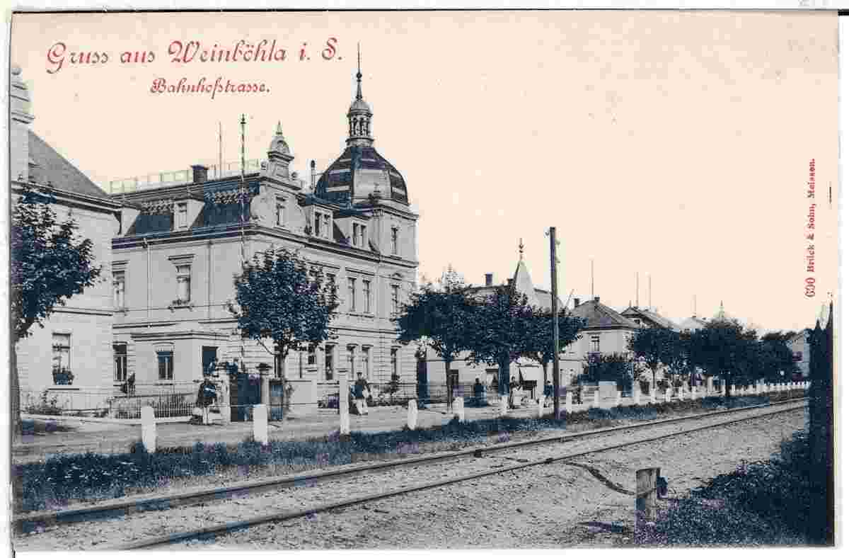 Weinböhla. Bahnhofstraße, 1898