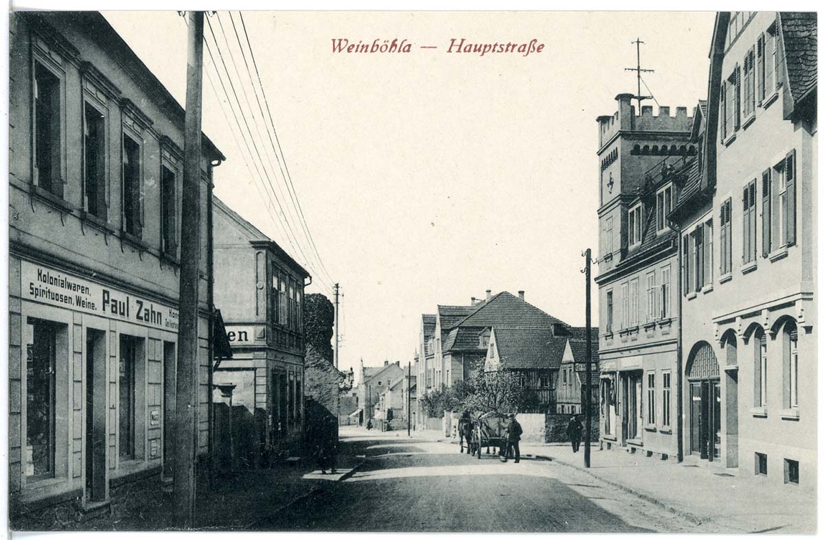 Weinböhla. Hauptstraße, Kolonialwaren, 1917