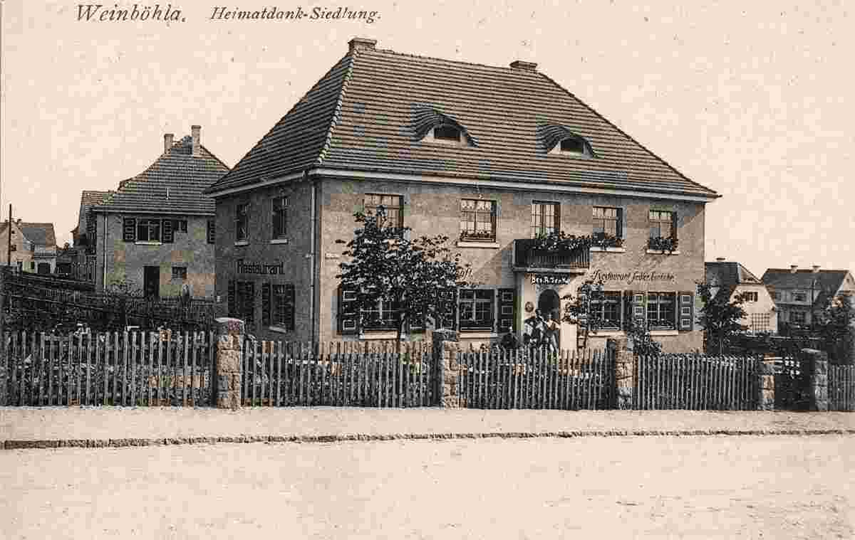 Weinböhla. Heimatdank-Siedlung, Restaurant, 1922
