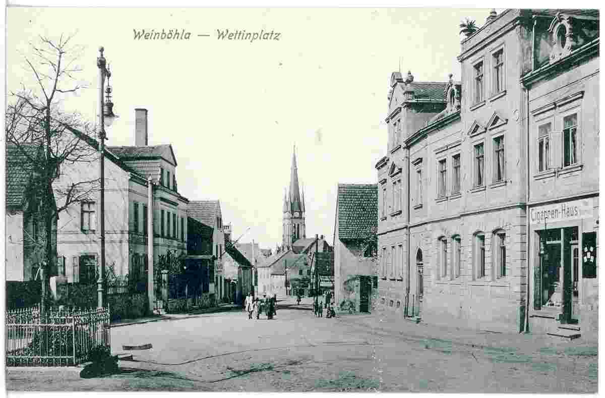 Weinböhla. Wettinplatz, Cigarrenhaus, 1917