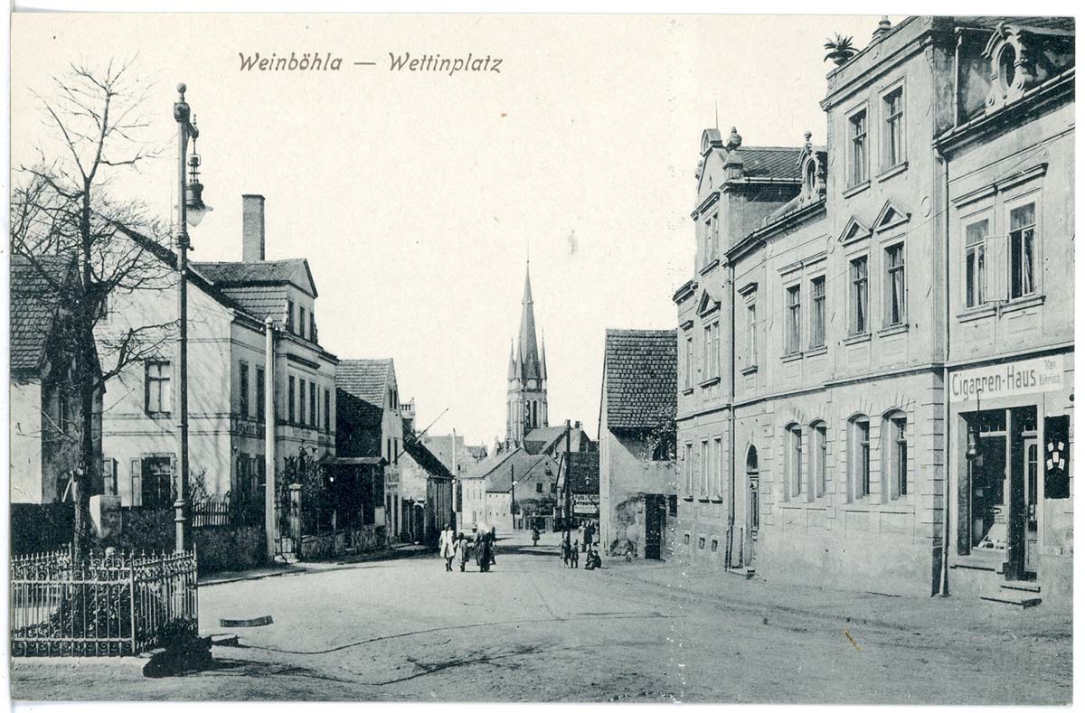 Weinböhla. Wettinplatz, Cigarrenhaus, 1917