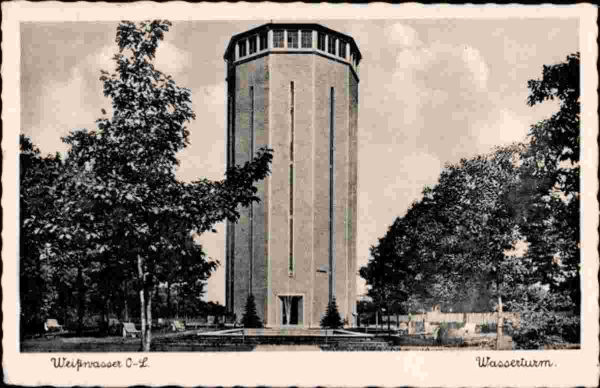 Weißwasser (Oberlausitz). Wasserturm, 1944