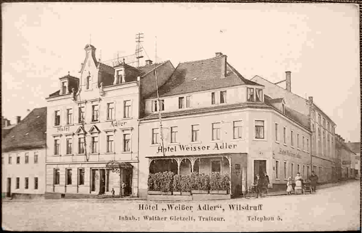 Wilsdruff. Hotel Weisser Adler, 1914