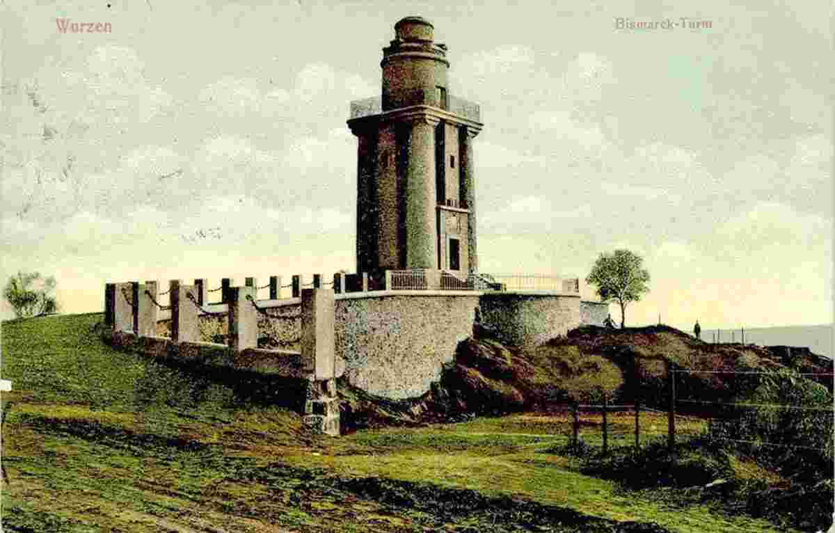 Wurzen. Bismarckturm, 1912