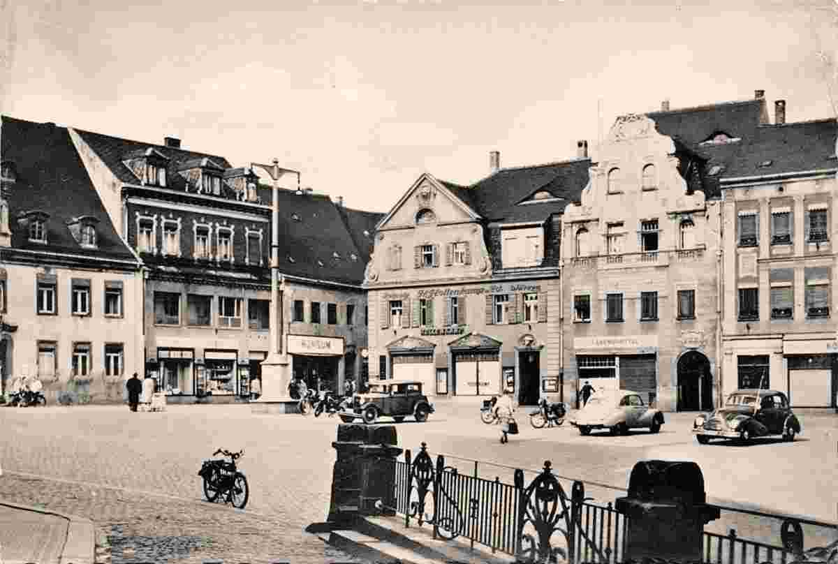 Wurzen. Blick auf den Platz, 1950s