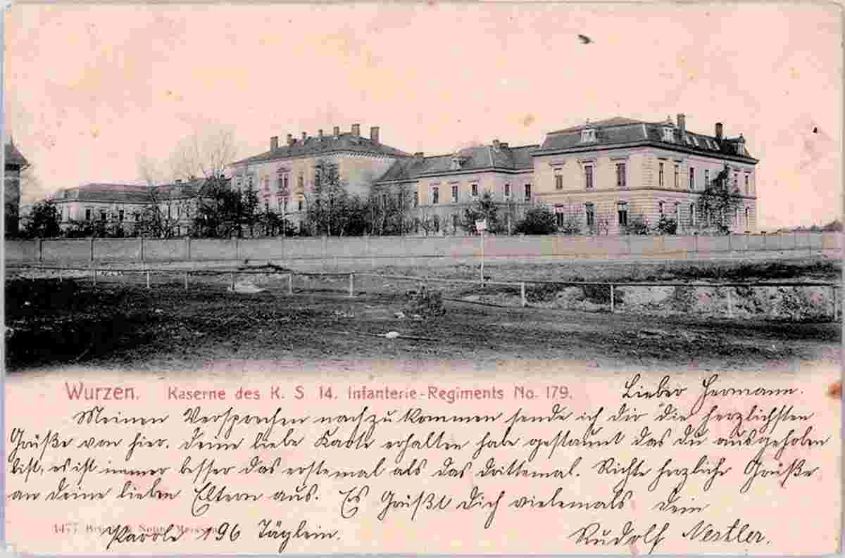 Wurzen. Kaserne, 1906