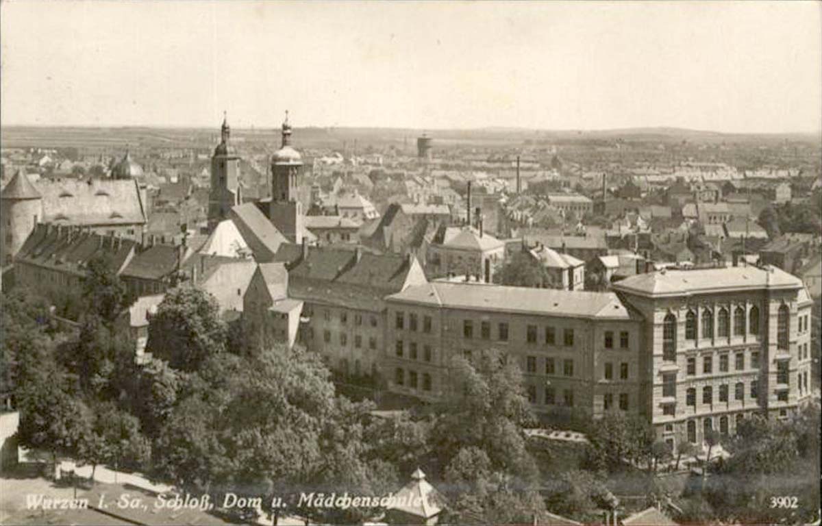 Wurzen. Schloß, Dom und Mädchenschule, 1925