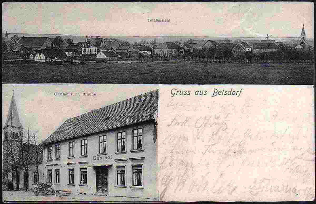 Wefensleben. Belsdorf - Gasthof F. Braune, 1909