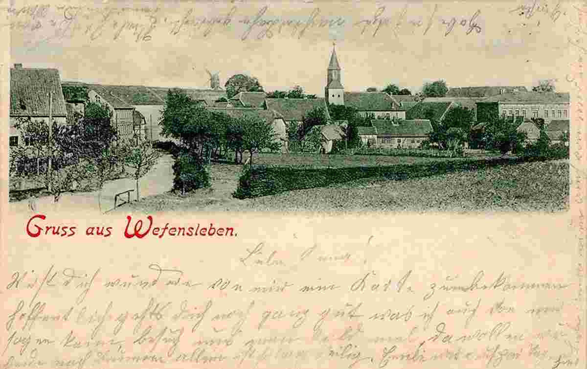 Panorama von Wefensleben, 1900