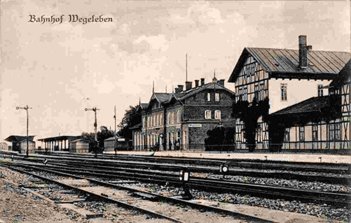 Wegeleben. Bahnhof