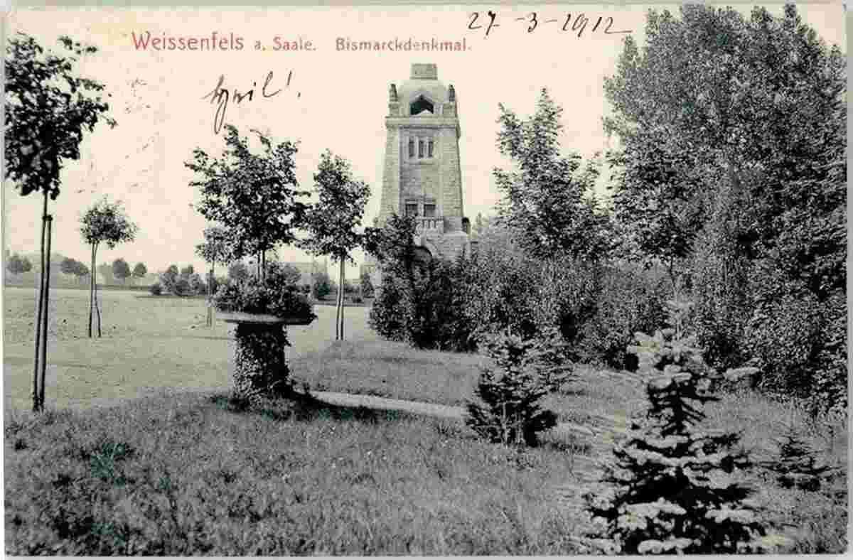 Weißenfels. Bismarck Denkmal, 1912