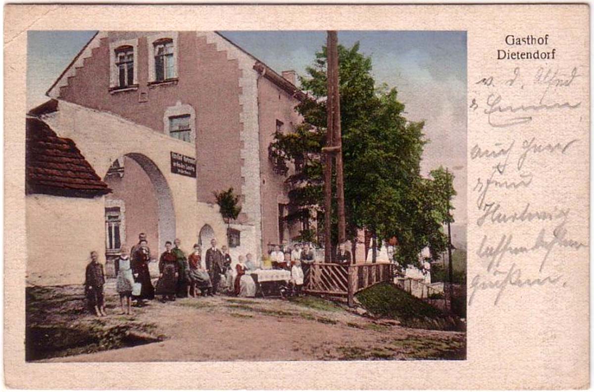 Wetterzeube. Dietendorf - Gasthof, 1925