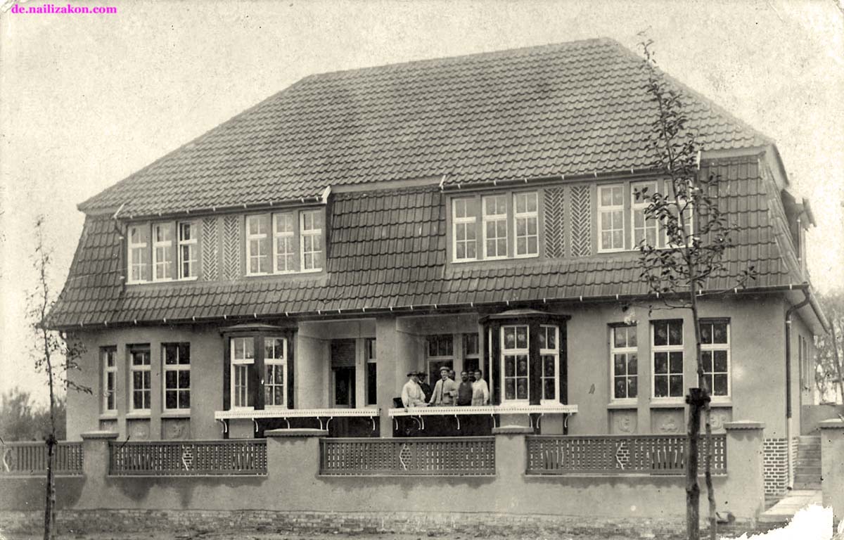 Lutherstadt Wittenberg. Außenaufnahme von Gebäuden, 1919