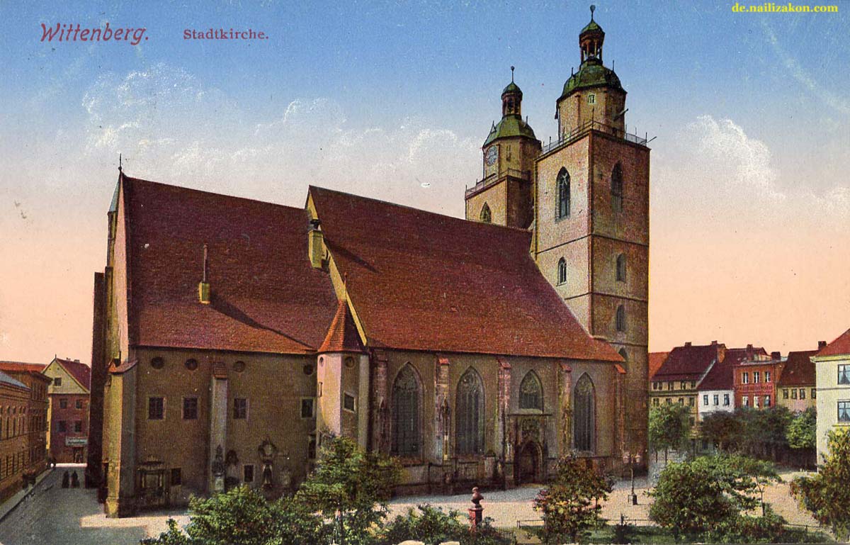 Lutherstadt Wittenberg. Stadtkirche, 1918