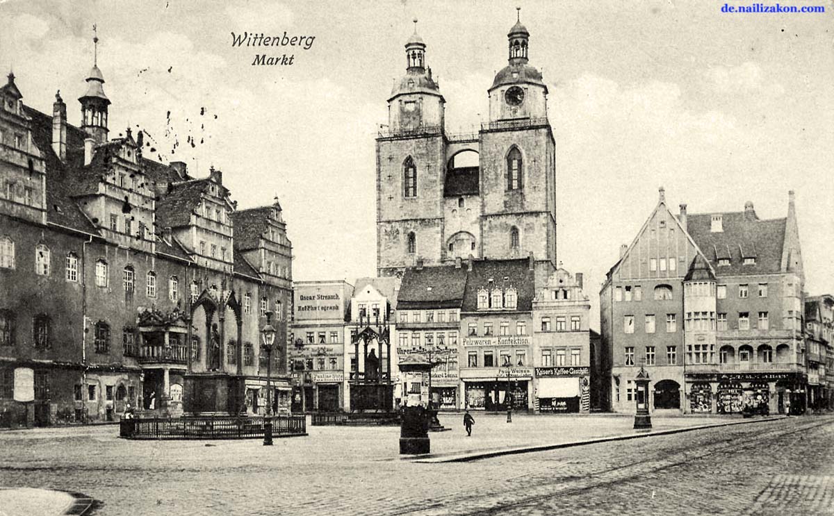 Lutherstadt Wittenberg. Market, 1916