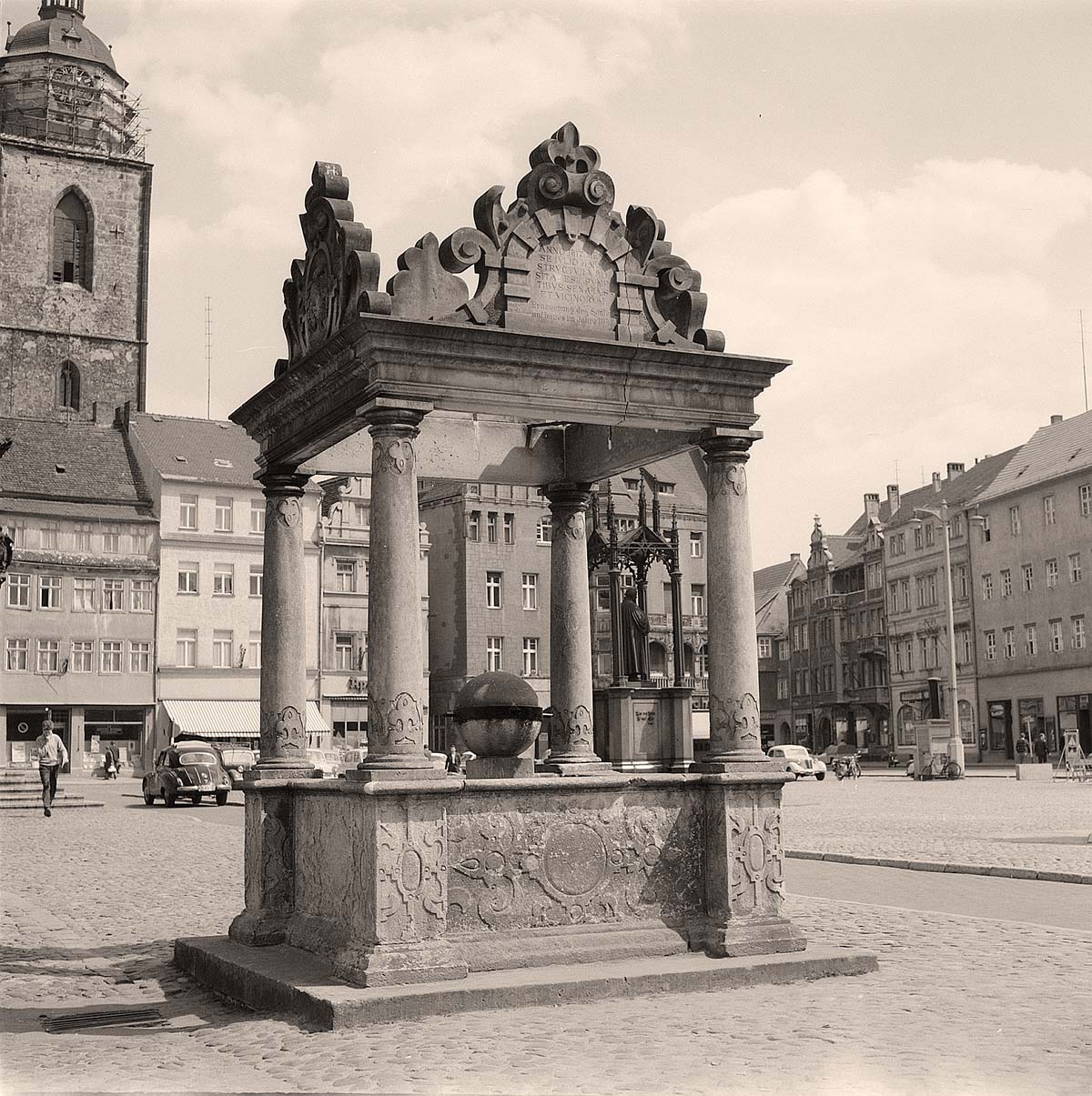 Lutherstadt Wittenberg. Marktbrunnen, 1963