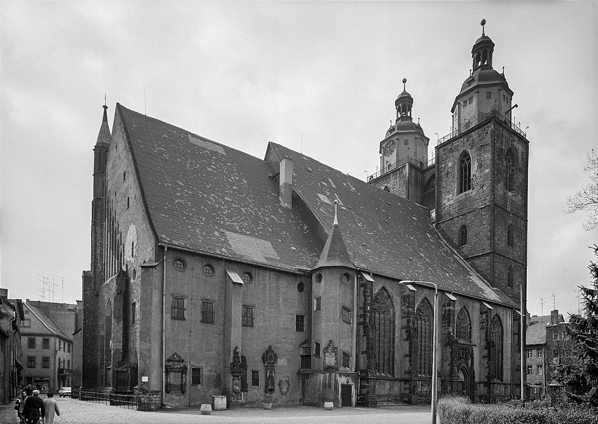 Lutherstadt Wittenberg. Stadtkirche St. Marien, 1975