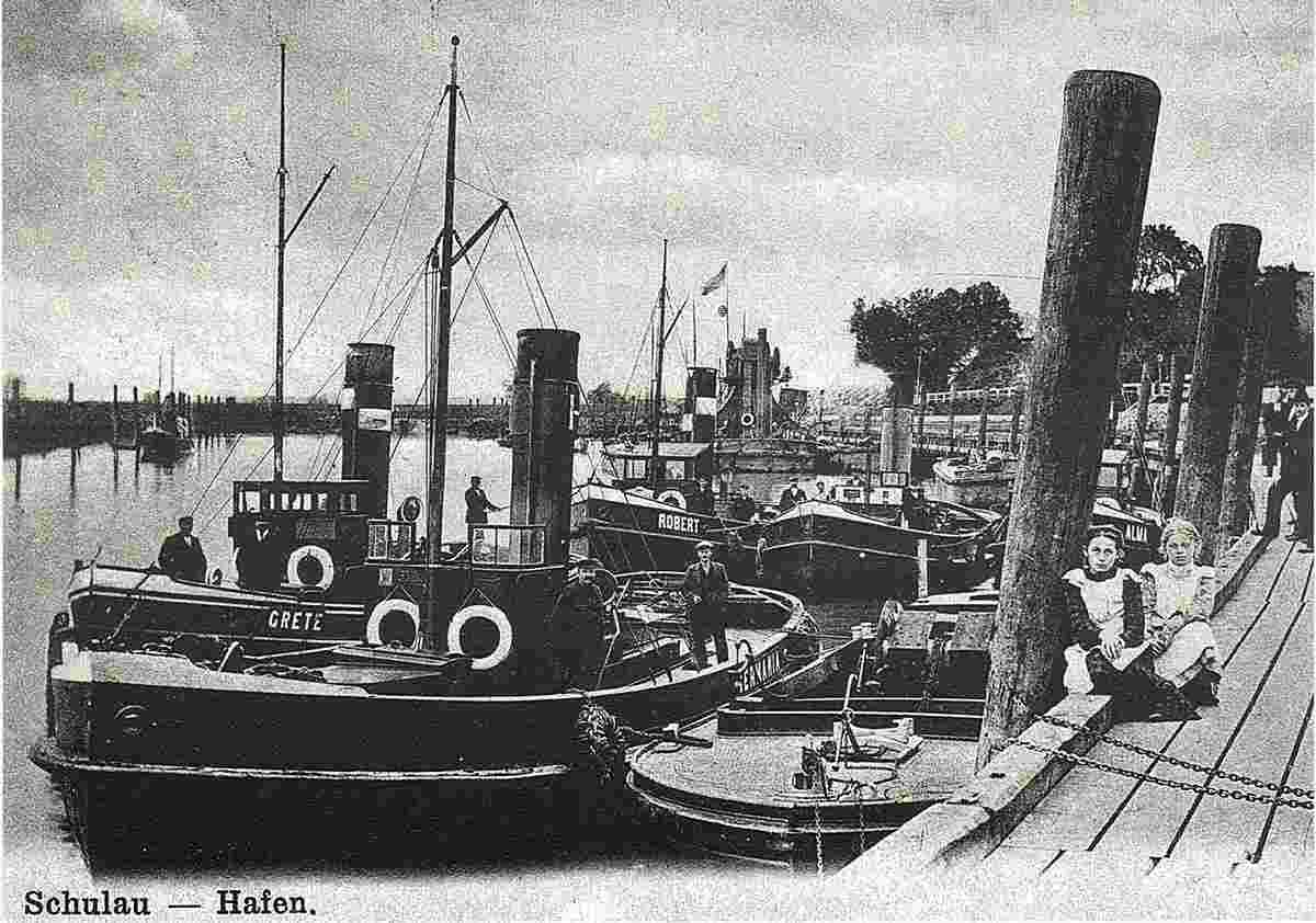 Wedel. Schulau - Am Hafen, um 1905