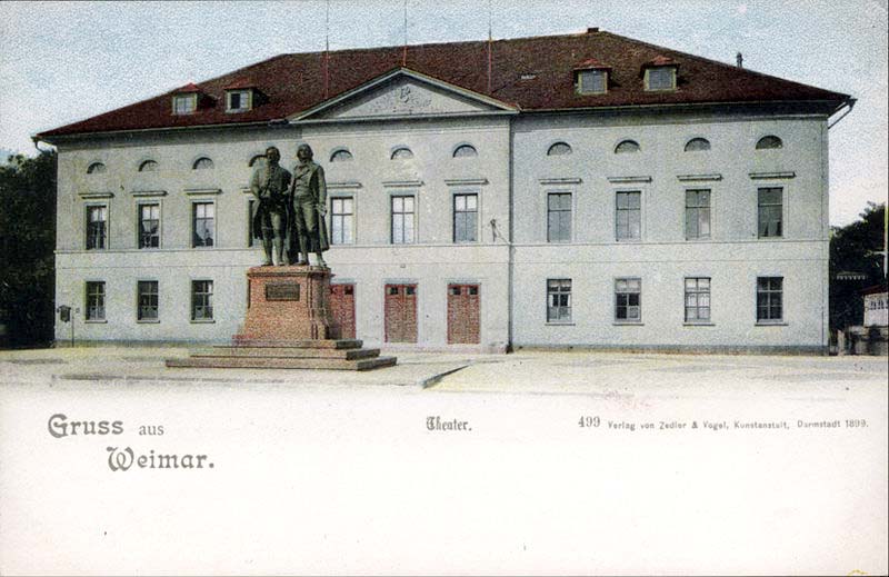Weimar. Das alte Hoftheater, 1899