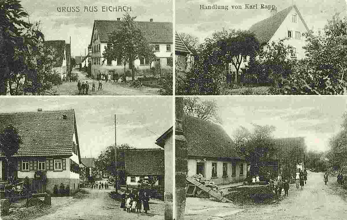 Zweiflingen. Panorama von Eichach, 1924