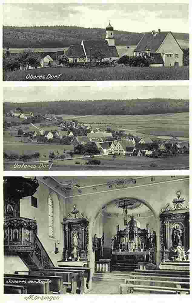 Zwiefalten. Mörsingen - Inneres der Kirche, 1936