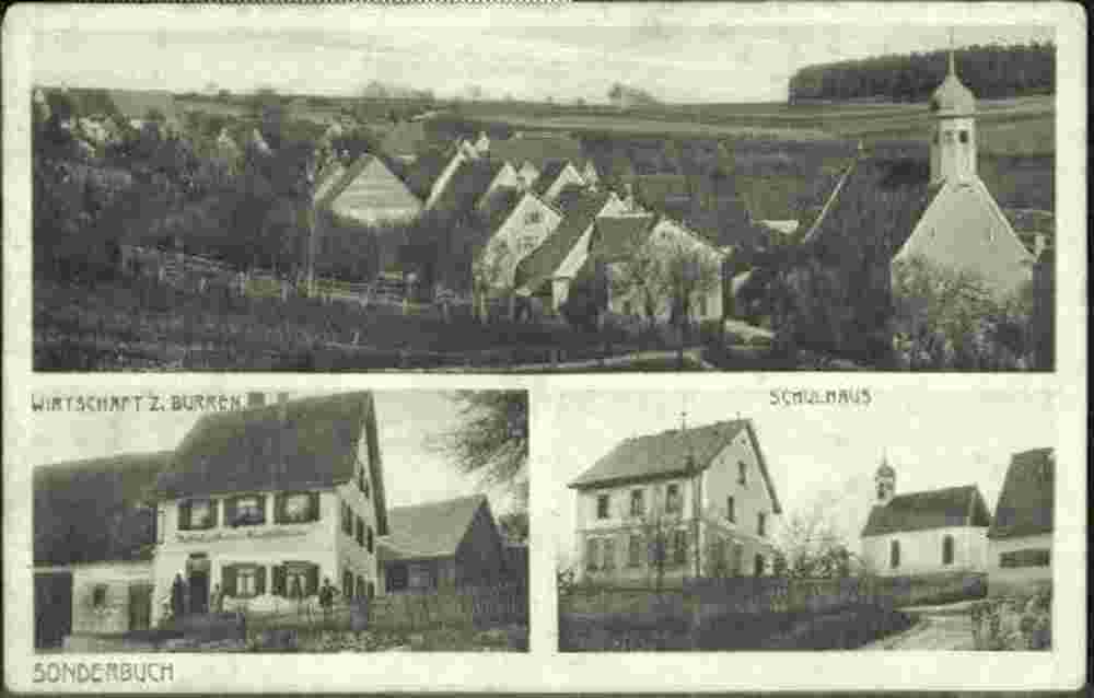 Zwiefalten. Panorama von Sonderbuch, 1924