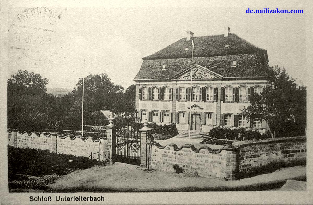 Zapfendorf. Stadtteil Unterleiterbach - Schloß, 1935