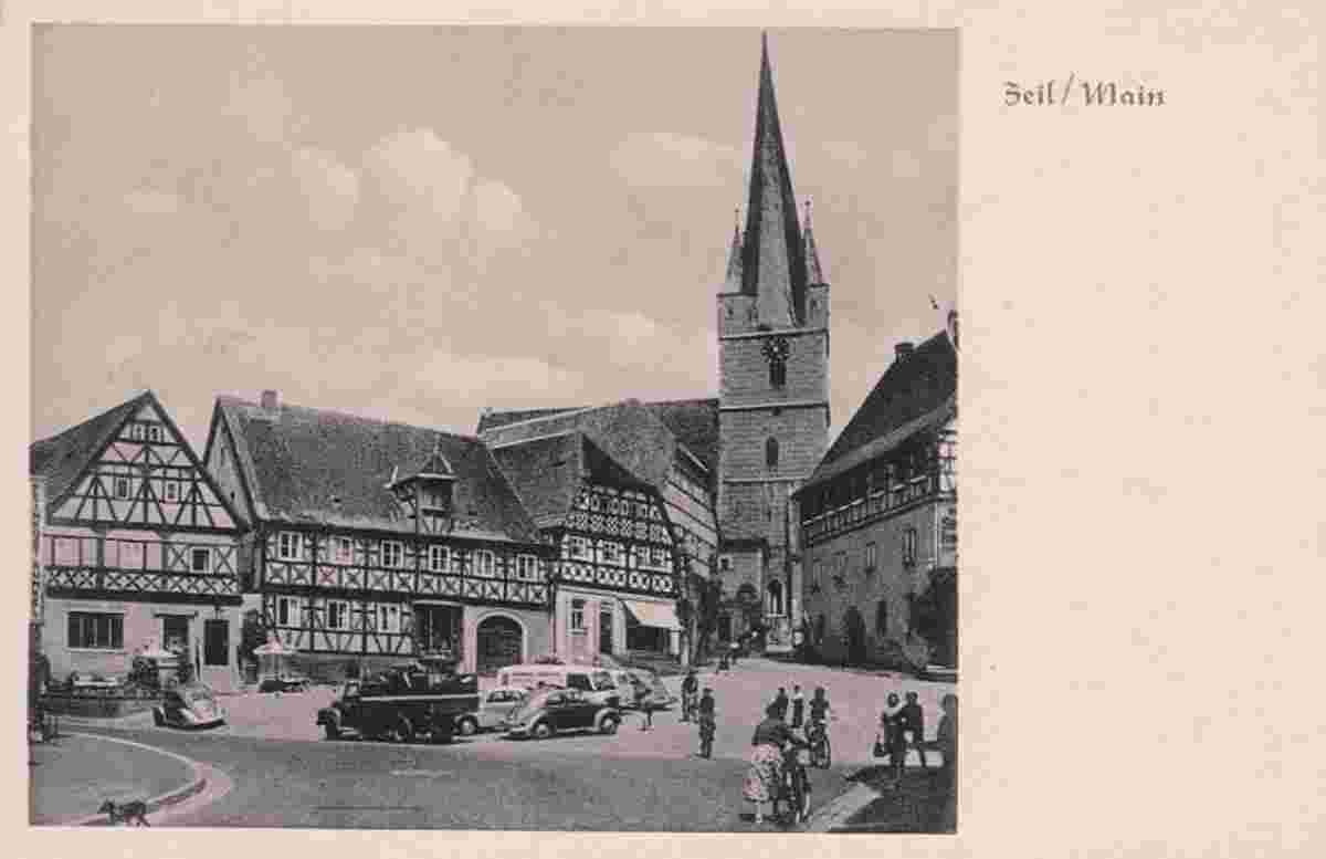 Zeil am Main. Hauptplatz, 1959