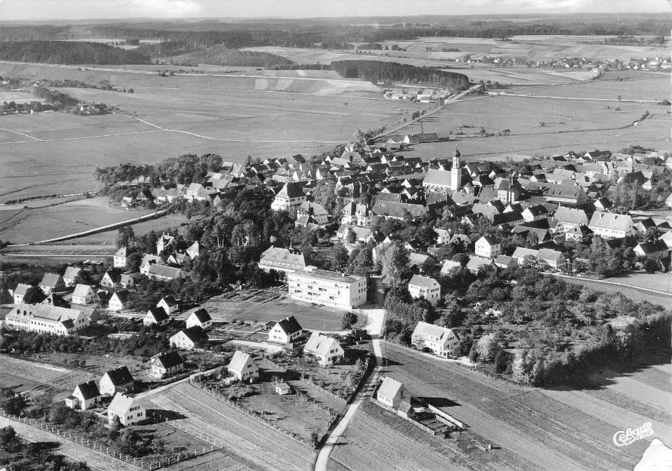 Zusmarshausen. Panorama der Stadt