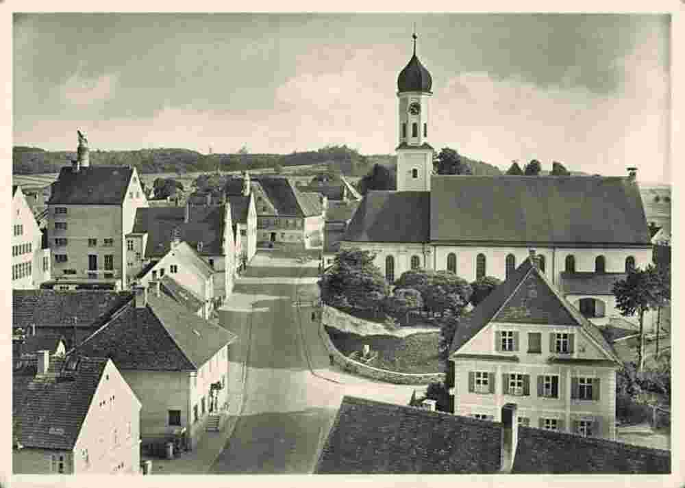 Zusmarshausen. Panorama der Stadt