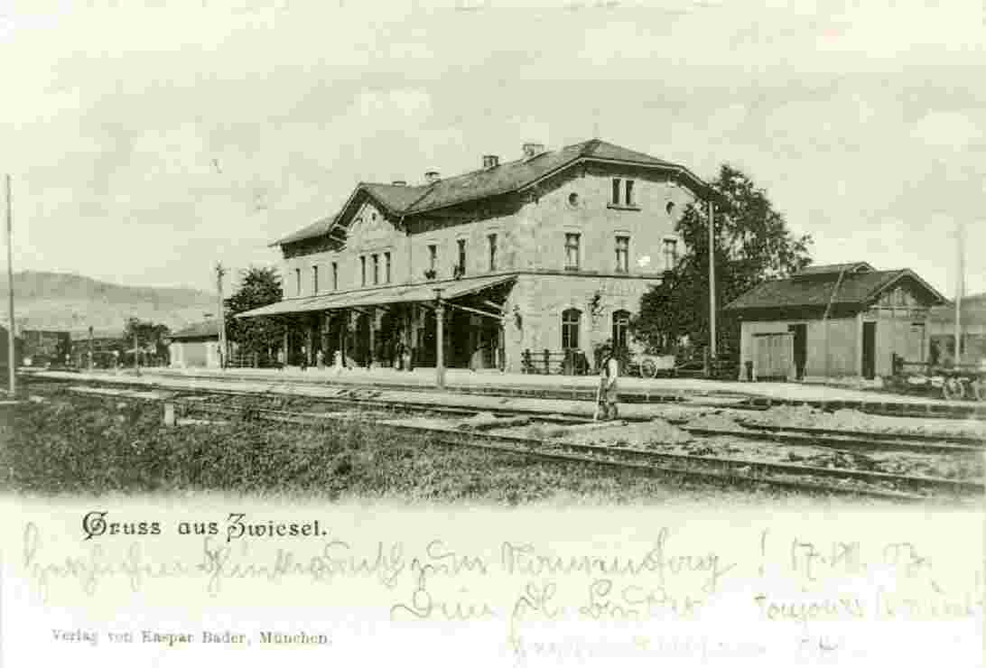 Zwiesel. Der Bahnhof
