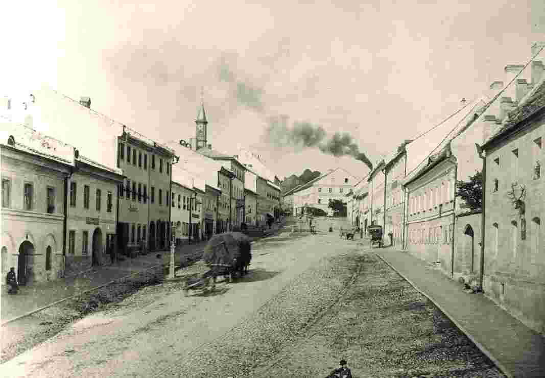 Zwiesel. Der Marktplatz um das Jahr 1890