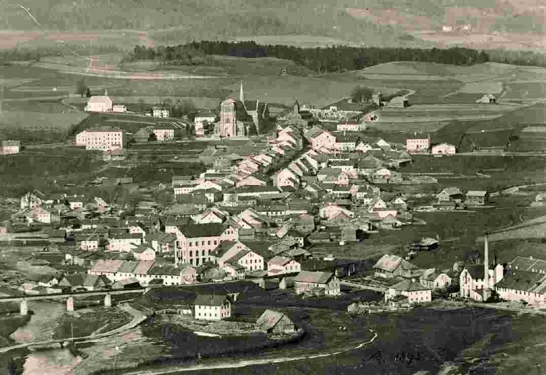 Zwiesel. Panorama der Stadt
