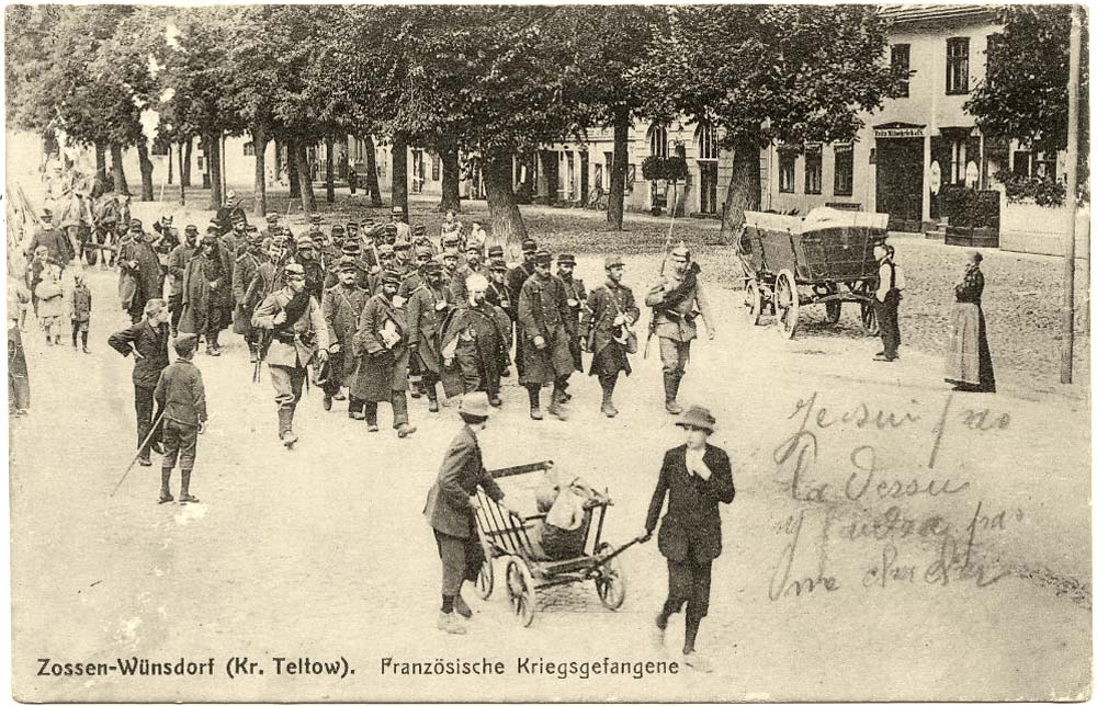 Zossen. Französische Kriegsgefangene, 1915
