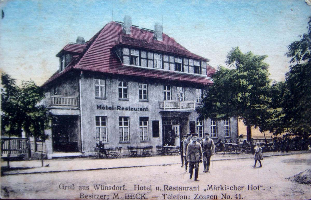 Zossen. Wünsdorf - Hotel und Restaurant 'Märkischer Hof'