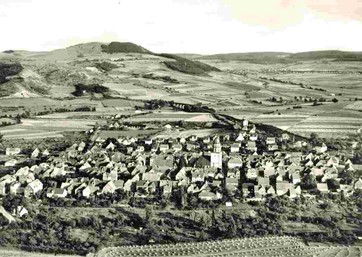 Zierenberg. Gesamtansicht mit Luftbild