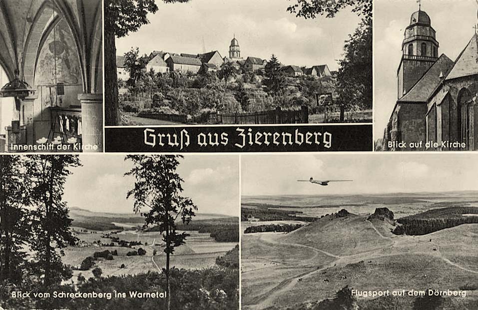 Zierenberg. Panorama der Stadt, 1961