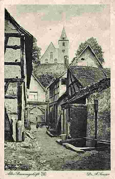 Zwingenberg. Ansicht von einem alten Bauerngehöft, 1925