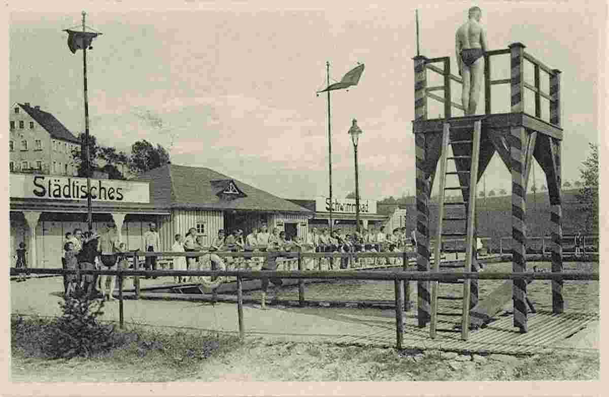 Zöblitz. Städtisches Freischwimmbad, 1920